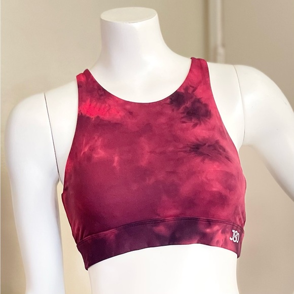 J80 Women's Hybrid Cross Back Removable Pads Sports Bra Red Size “S” - Picture 8 of 11